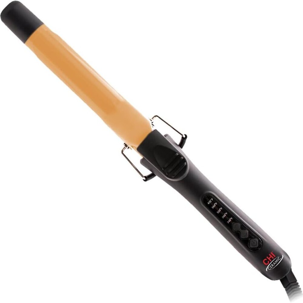 Lightweight Ceramic Tourmaline Curling Iron - Luxury Curls with Shine, 1 Inch